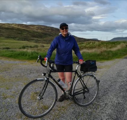 Janet-Paske with bike